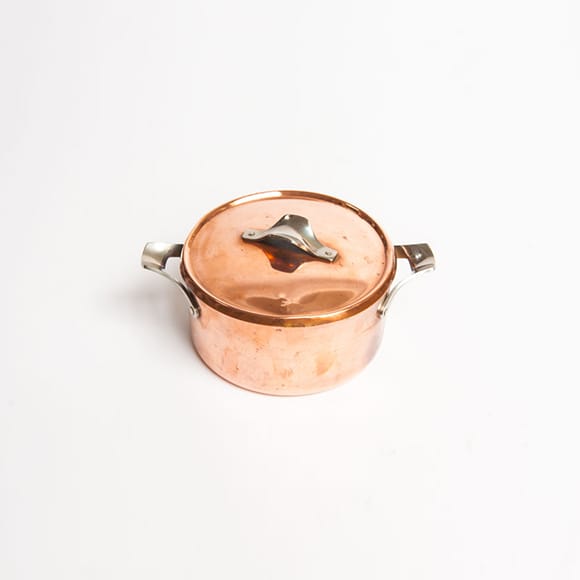 Copper pots (4) 